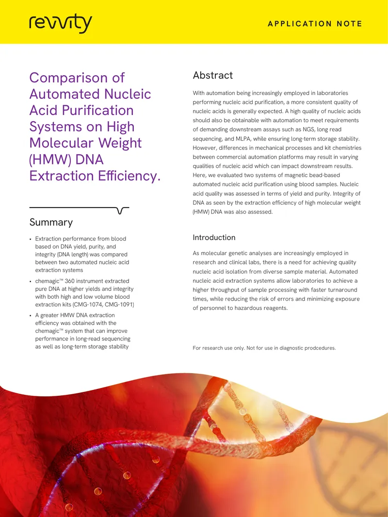 Comparison of Automated Nucleic Acid Purification Systems