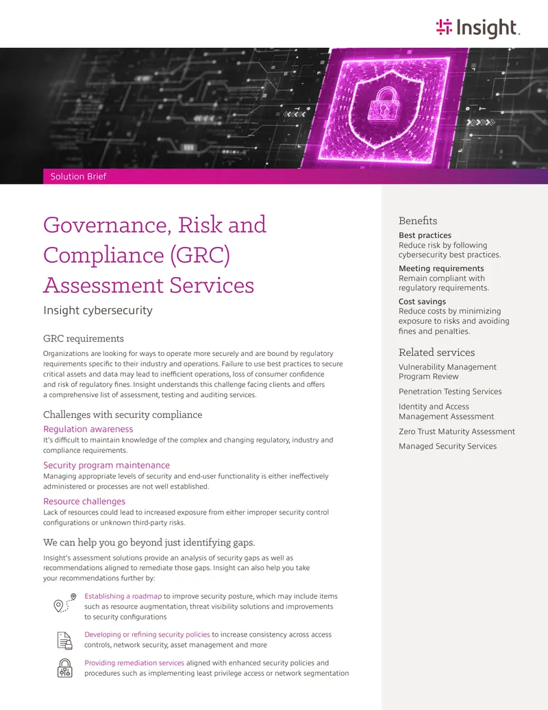 Governance, Risk and Compliance Assessment Services