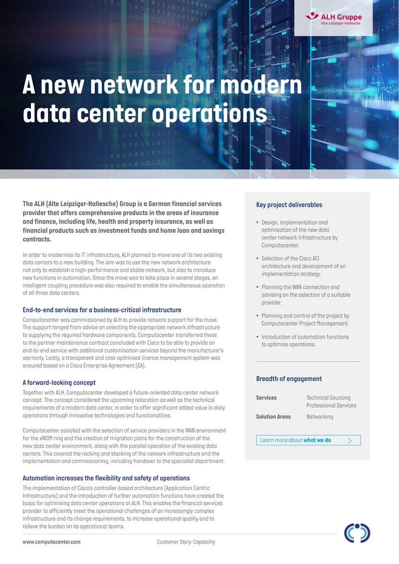 Network Infrastructure Modernization for ALH Group