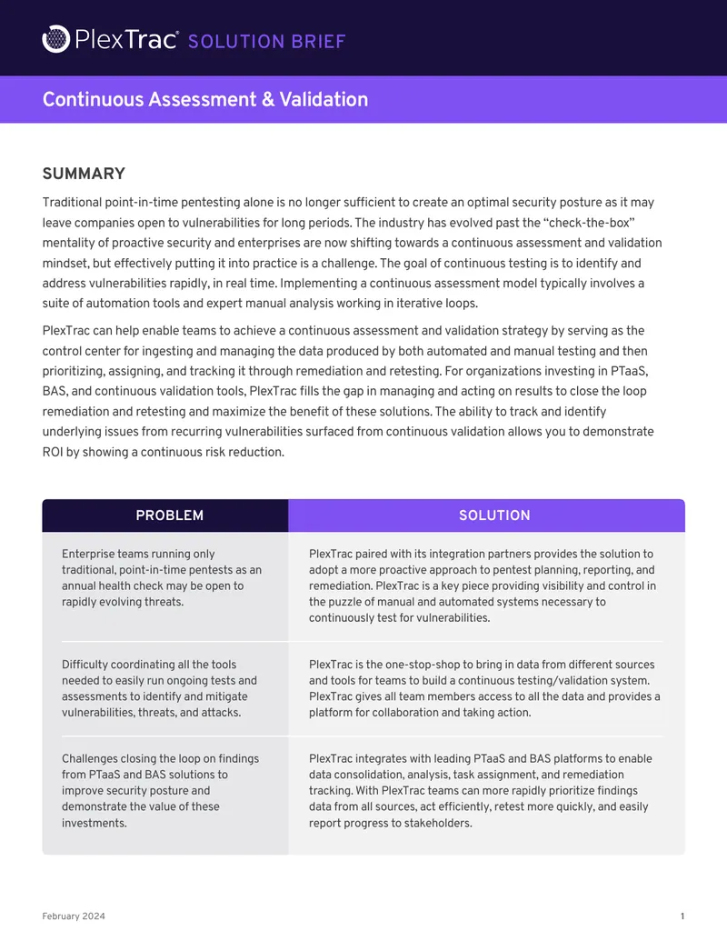 Continuous Assessment and Validation Strategy Guide