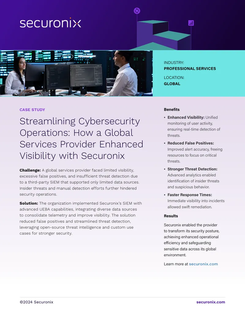 Streamlining Cybersecurity Operations Case Study