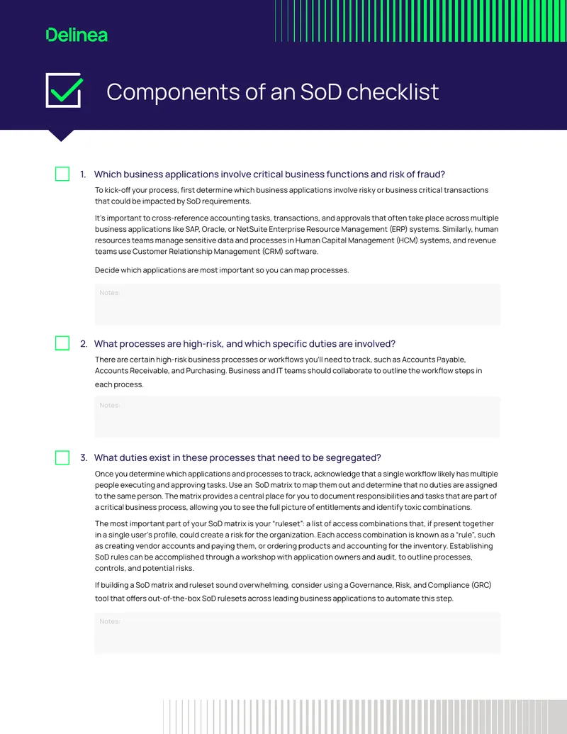 Segregation of Duties Analysis Framework