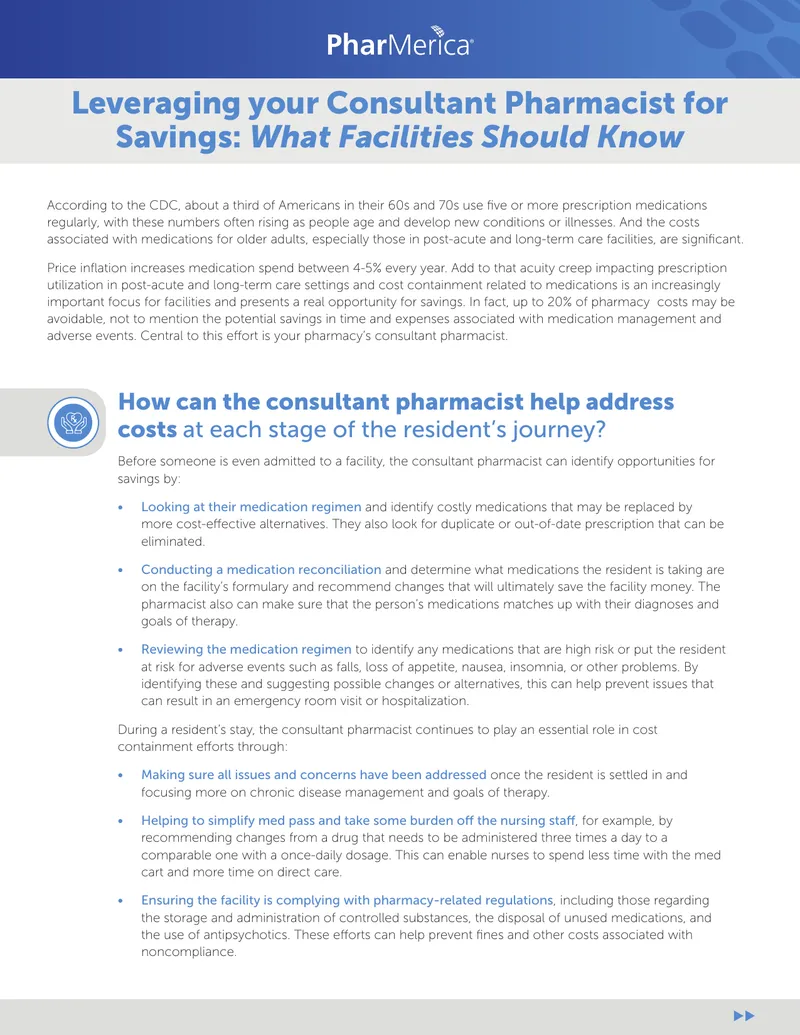Consultant Pharmacist Role in Cost Containment
