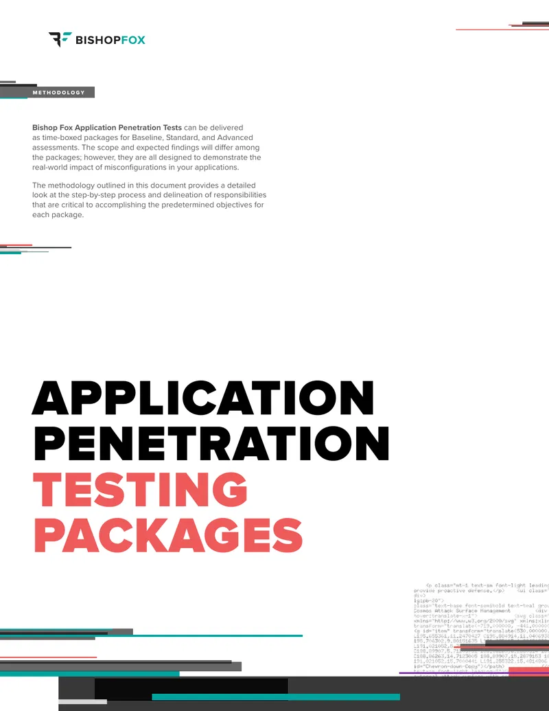 Bishop Fox Application Penetration Testing Methodology