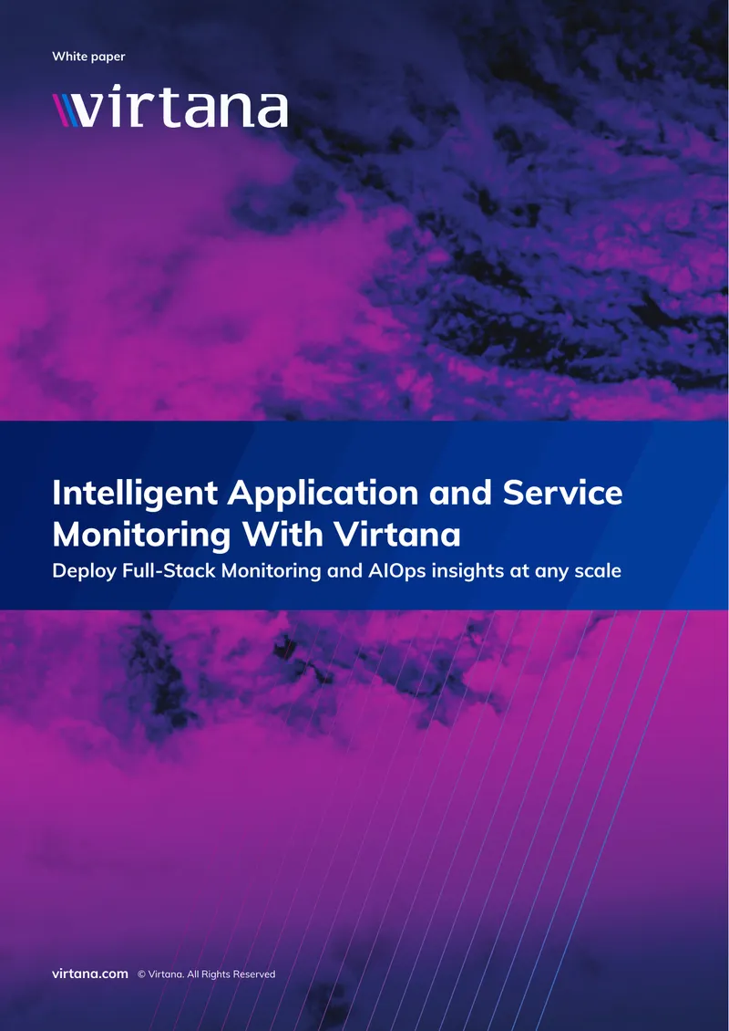Intelligent Application and Service Monitoring with Virtana