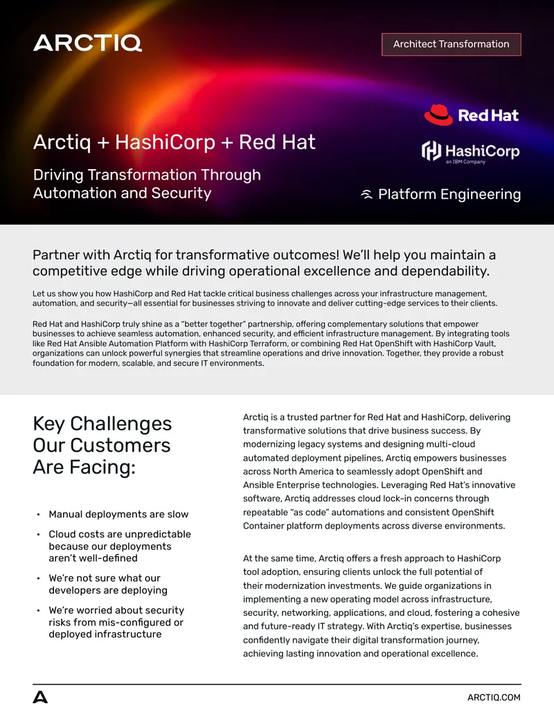 Arctiq Automation and Security Transformation Guide
