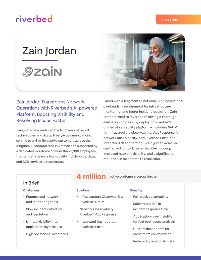 Zain Jordan Case Study on Network Operations Transformation