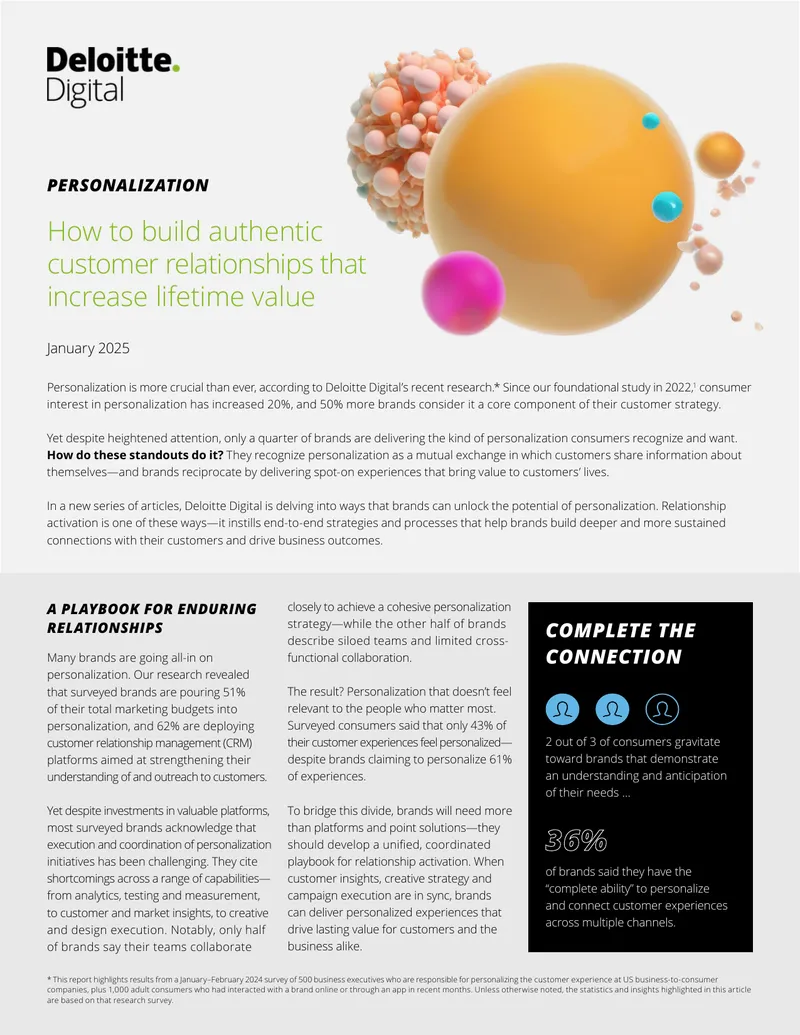 Building Authentic Customer Relationships Through Personalization