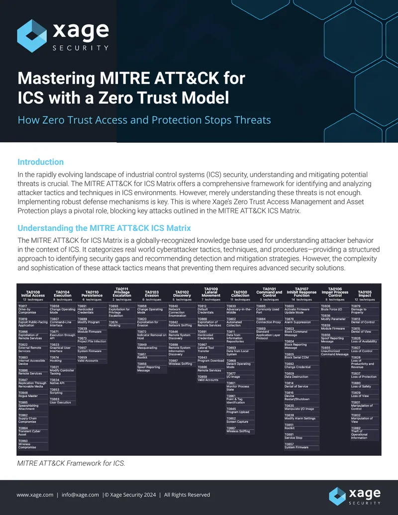 Mastering MITRE ATT&CK for ICS with Zero Trust Model