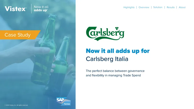 Carlsberg Italia Trade Spend Management Case Study