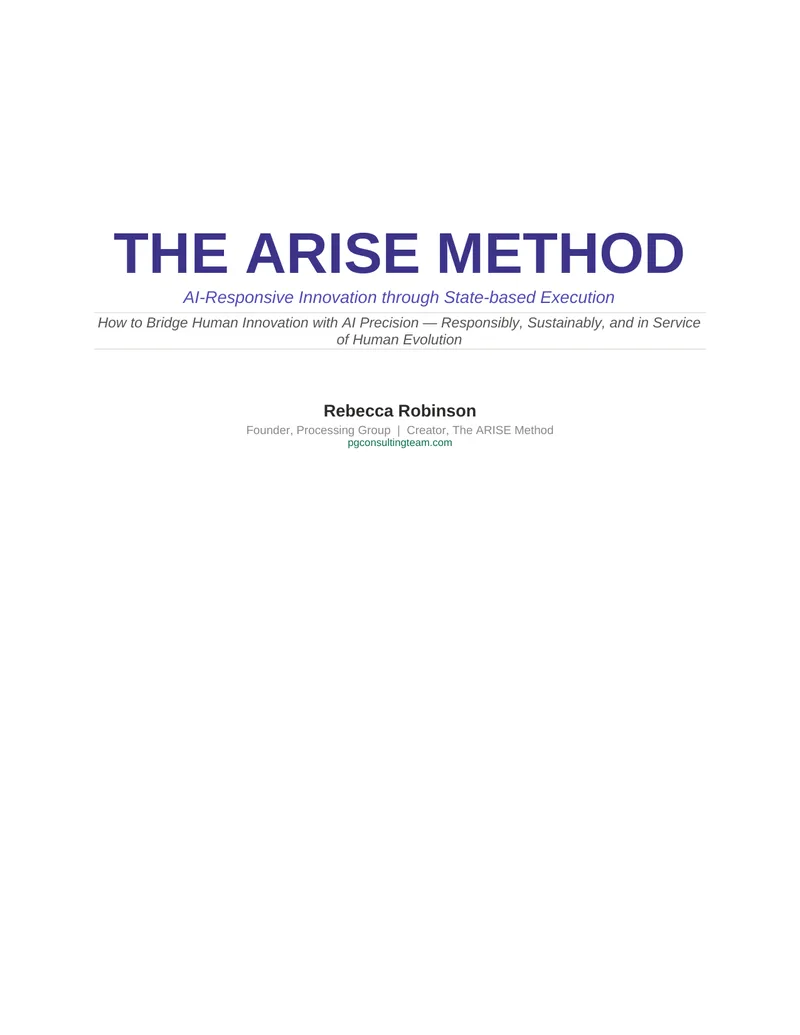 The ARISE Method for AI-Responsive Innovation