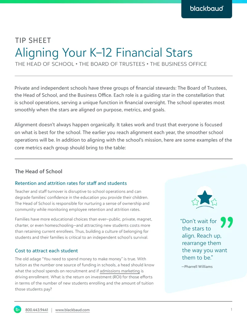 K–12 Financial Management and Sustainability Guide