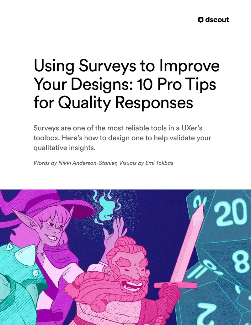 Using Surveys to Improve Design Quality