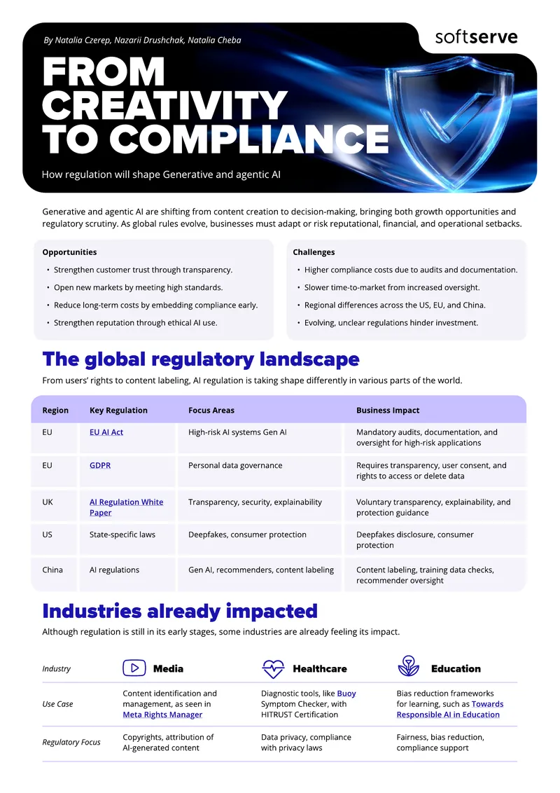 Regulatory Impact on Generative and Agentic AI