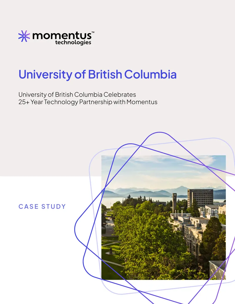 University of British Columbia and Momentus Technology Partnership Case Study
