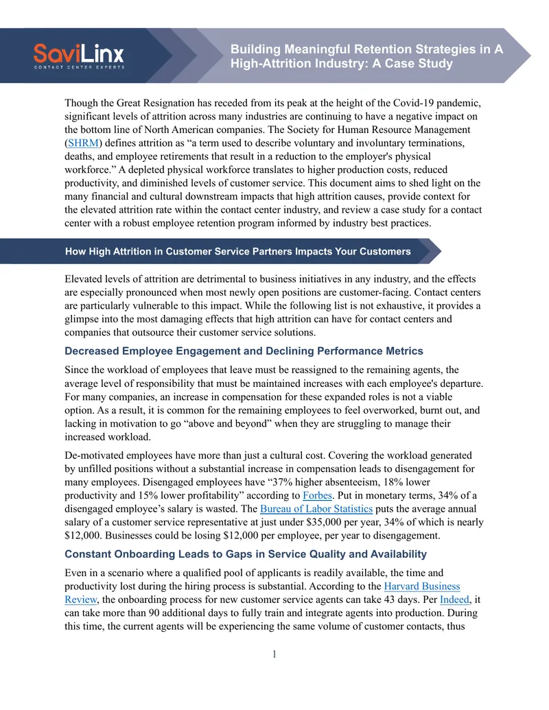 Building Meaningful Retention Strategies in A High-Attrition Industry