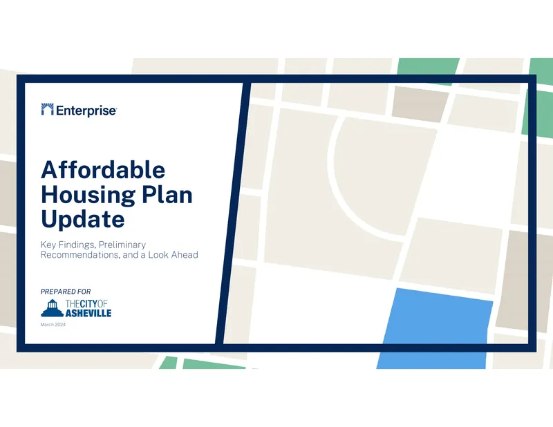 Affordable Housing Plan Update and Recommendations