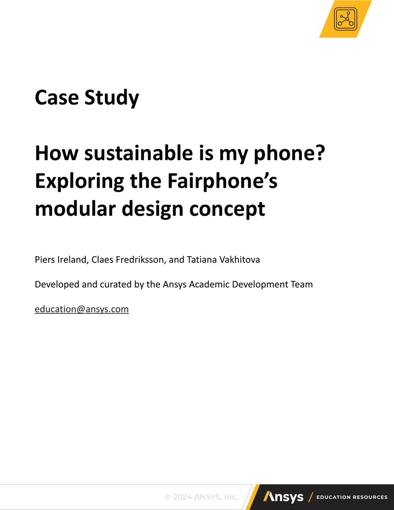 Sustainability Assessment of Fairphone's Modular Design