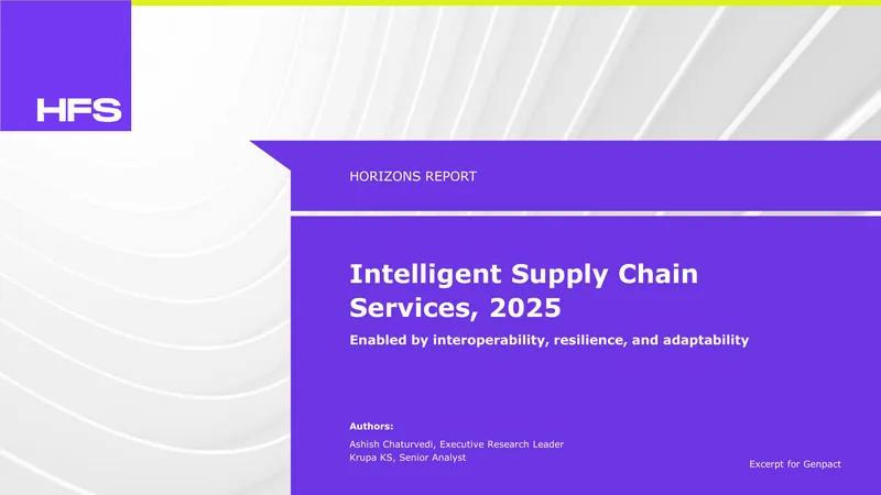 Intelligent Supply Chain Services Horizons Report 2025