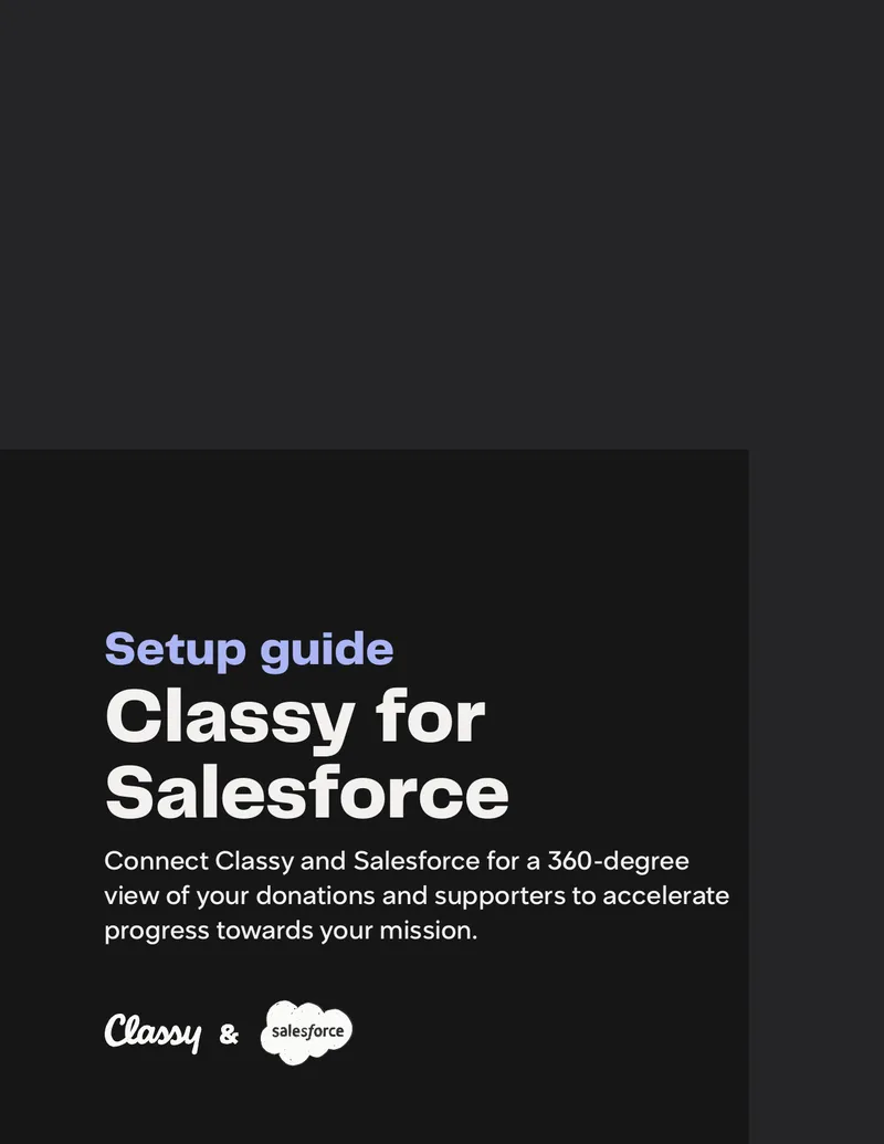 Classy for Salesforce Setup Guide
