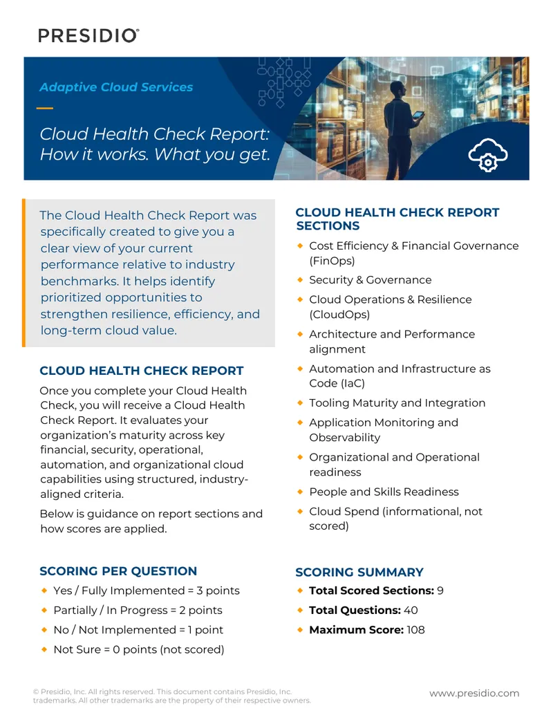 Cloud Health Check Report Overview