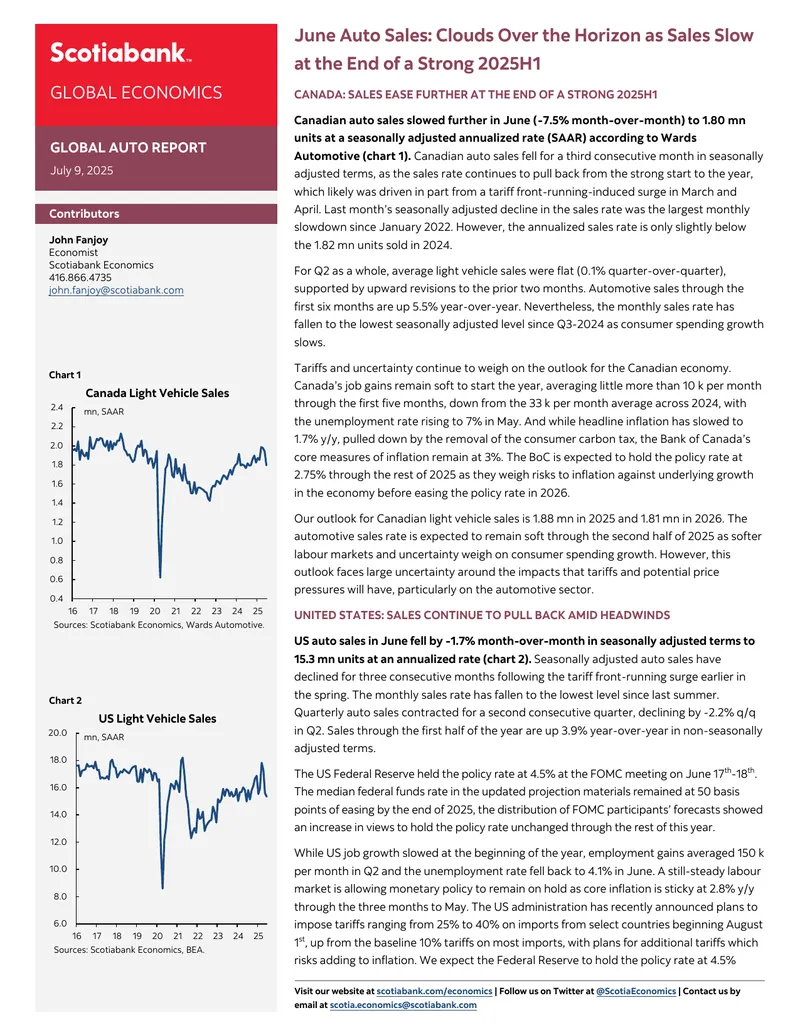 Global Auto Report July 2025