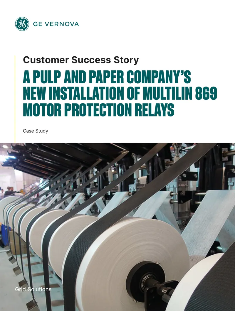 Multilin 869 Motor Protection Relay Case Study