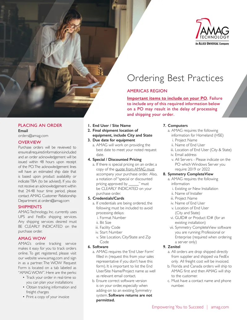 Purchase Order Submission Guidelines