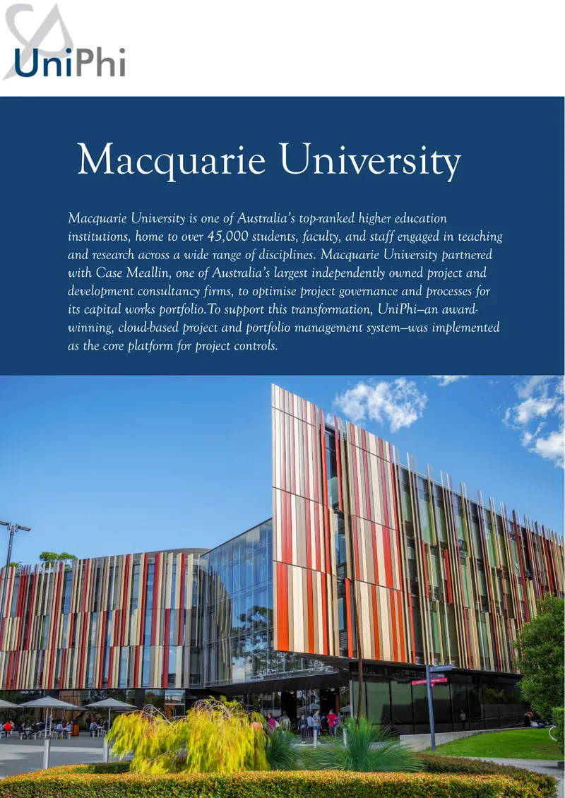 Macquarie University Capital Works Governance Optimization