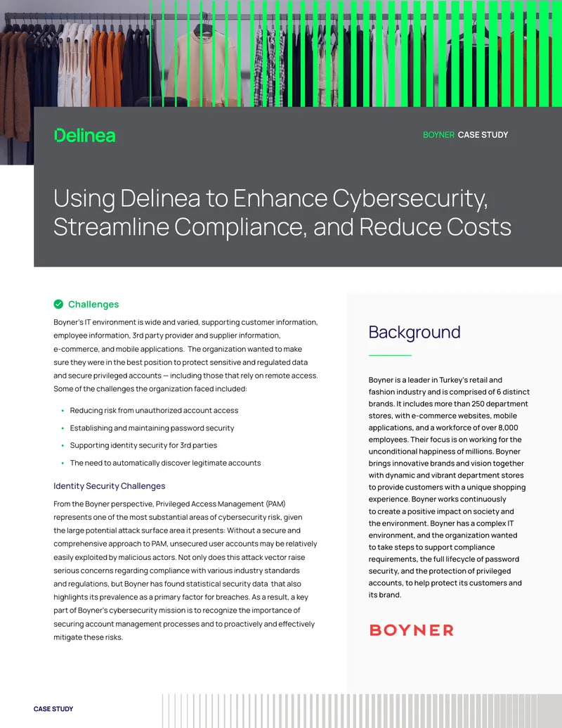 Boyner Case Study on Delinea Cybersecurity Solutions