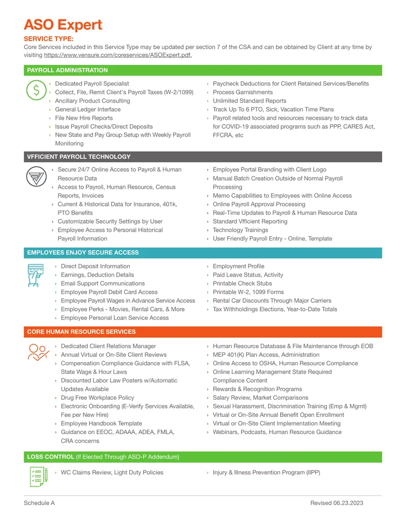 Payroll Administration and Human Resource Services