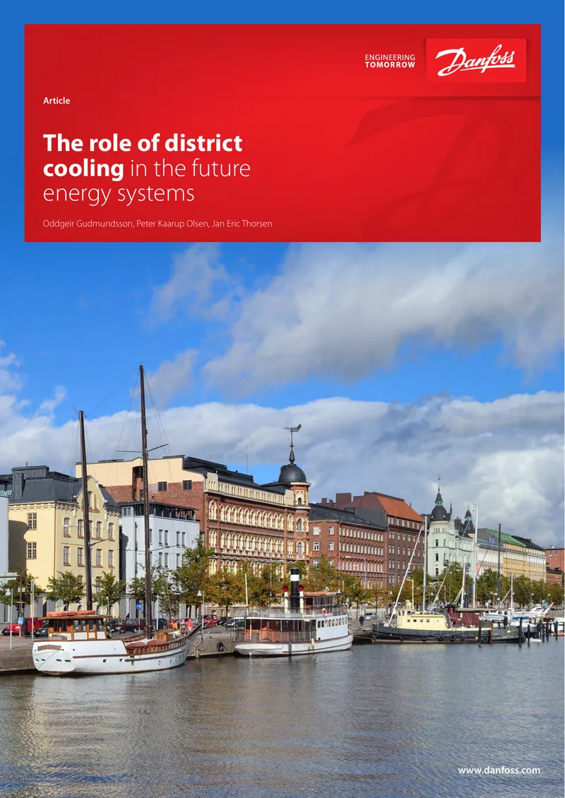 Role of District Cooling in Future Energy Systems
