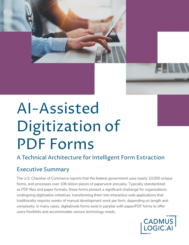 AI-Assisted Digitization of PDF Forms