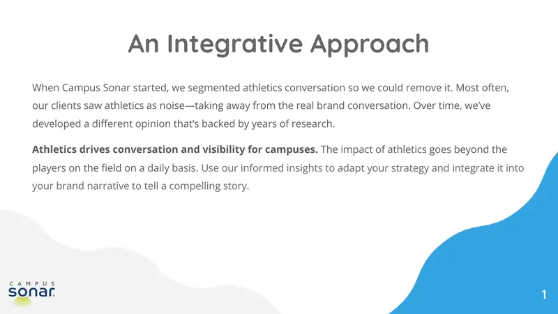 Impact of Athletics on Campus Brand Perception
