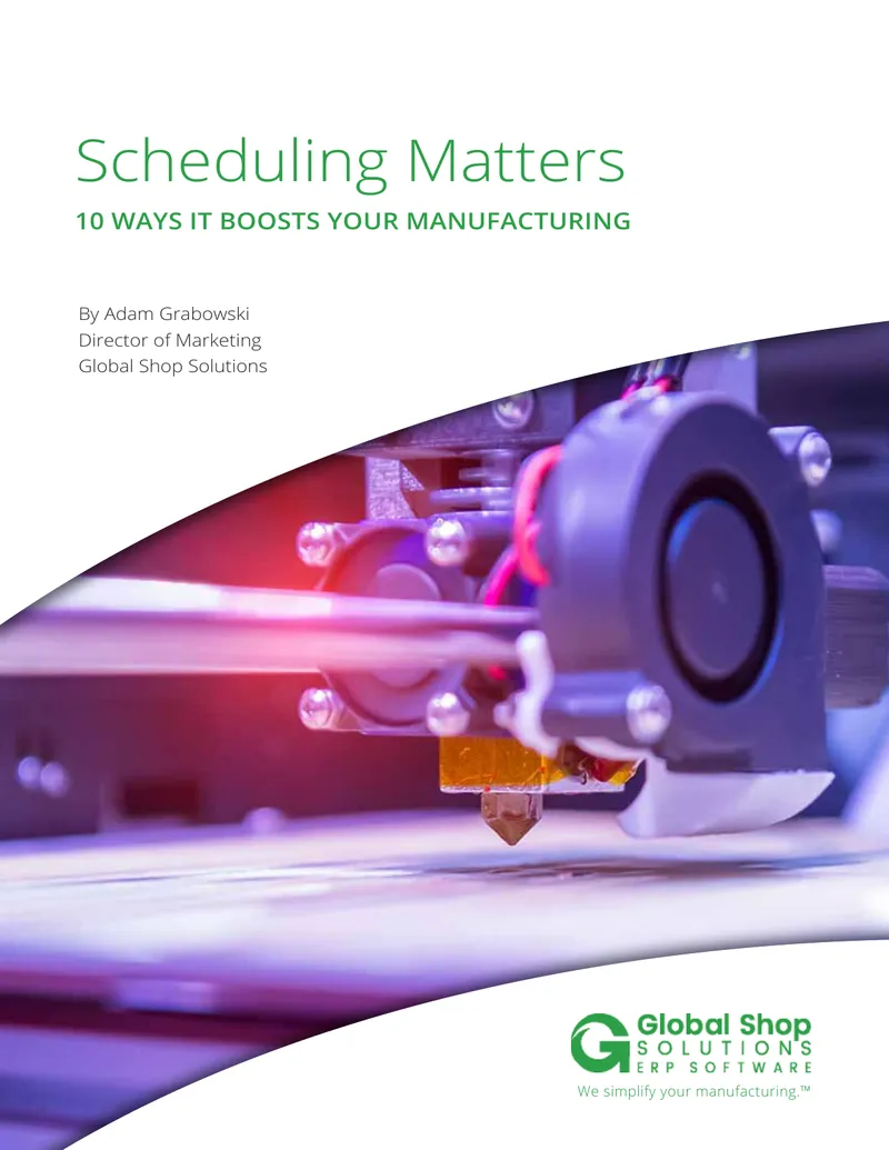 Scheduling Benefits in Manufacturing with ERP