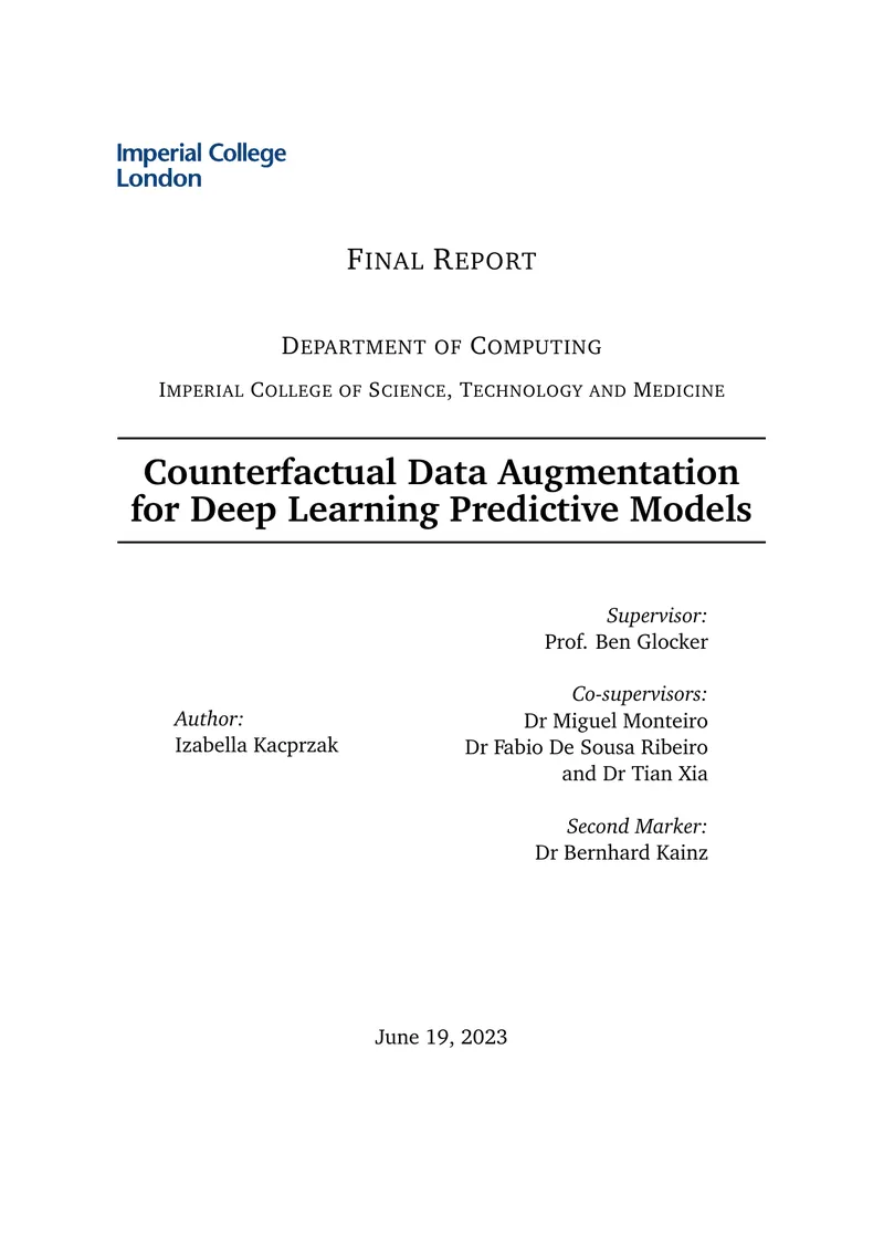 Counterfactual Data Augmentation for Predictive Models