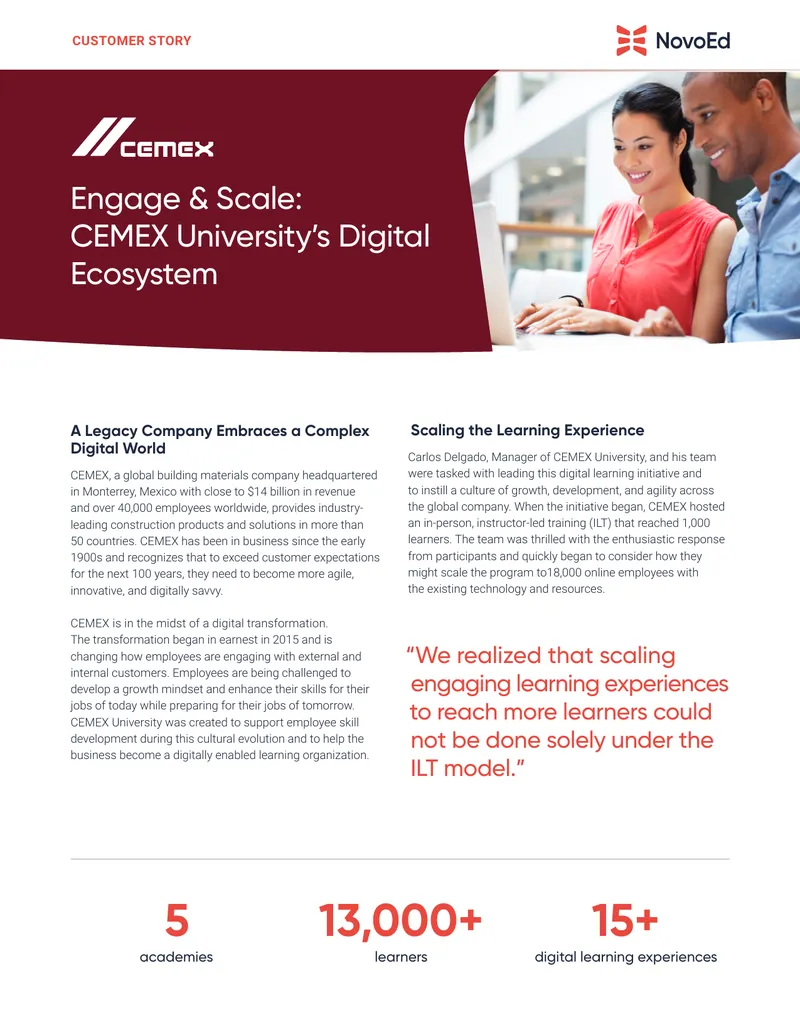 CEMEX University Digital Learning Ecosystem Case Study