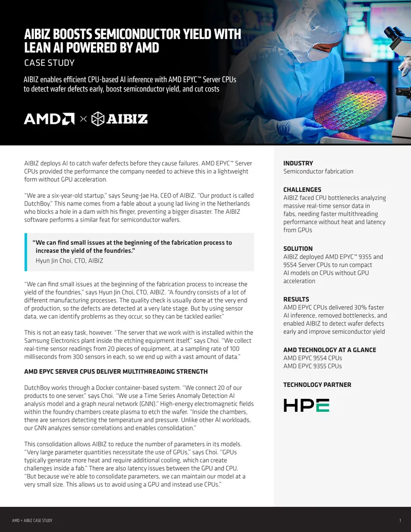 AIBIZ Case Study on AMD EPYC Server CPUs