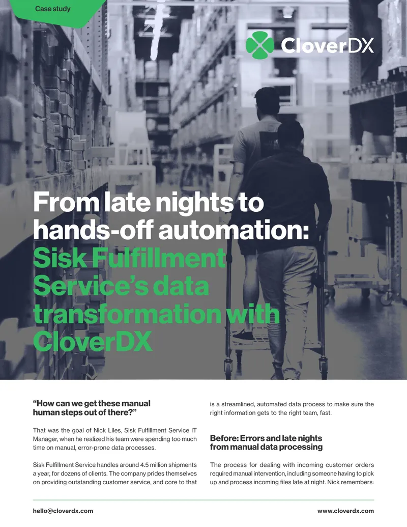Sisk Fulfillment Service Data Automation Case Study