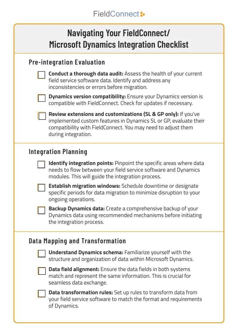 Field Service Software Integration with Microsoft Dynamics