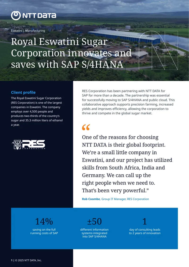 Royal Eswatini Sugar Corporation Cloud Migration Case Study