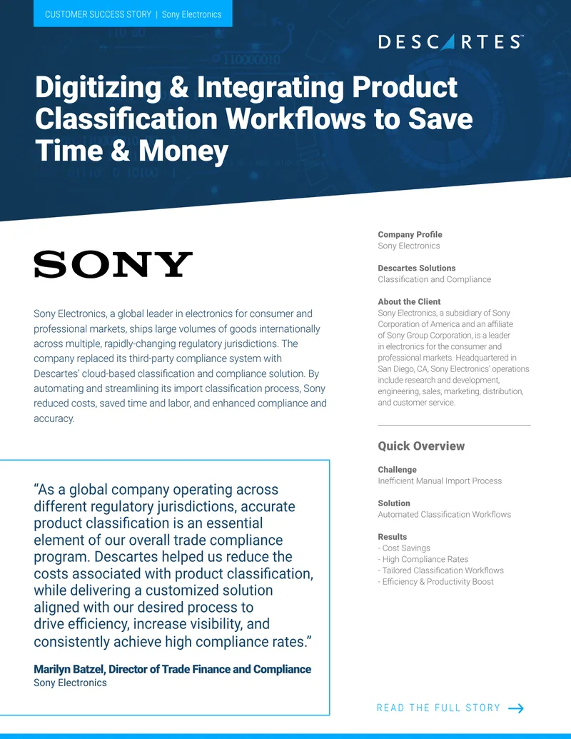Digitizing Product Classification Workflows for Efficiency