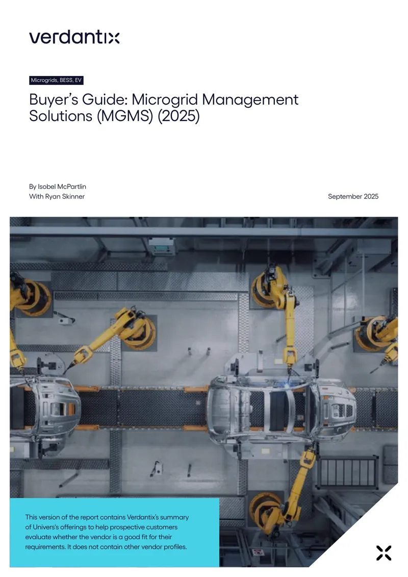 Buyer’s Guide to Microgrid Management Solutions