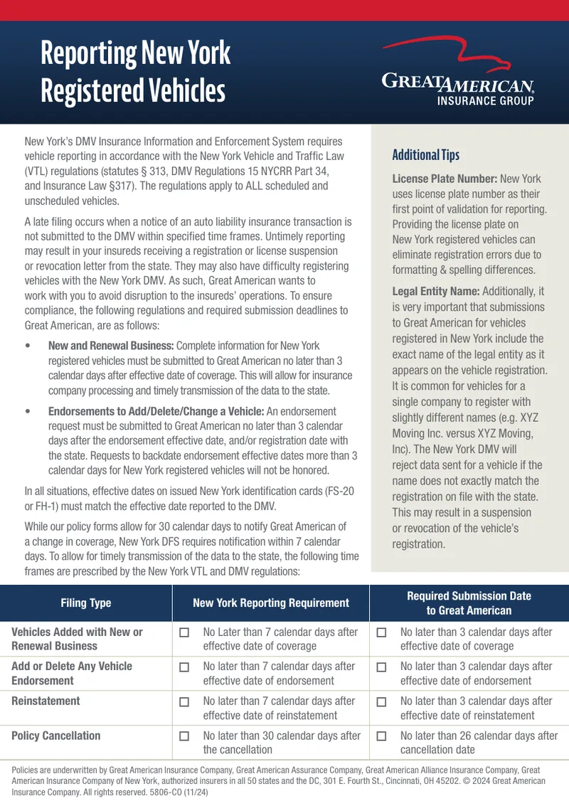New York DMV Insurance Information Compliance Guide
