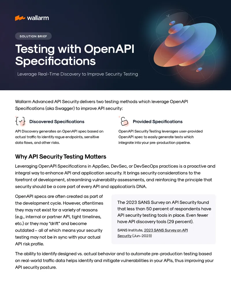 API Security Testing with OpenAPI Specifications
