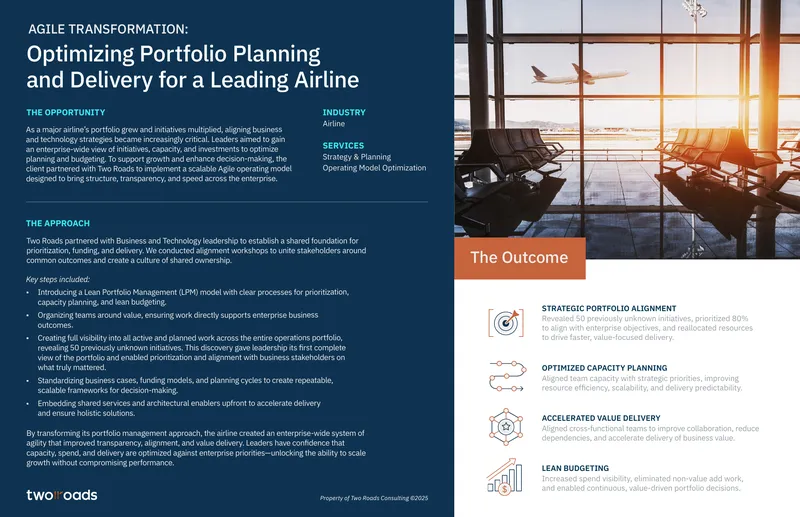 Optimizing Portfolio Planning and Delivery for a Leading Airline