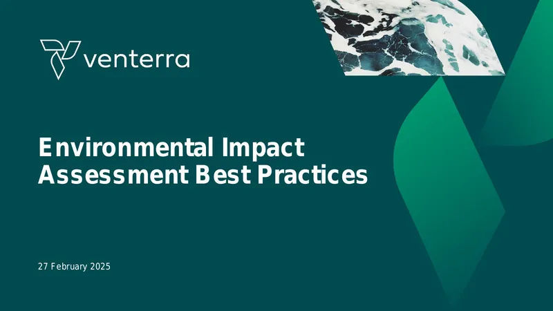 Environmental Impact Assessment Best Practices for Offshore Wind