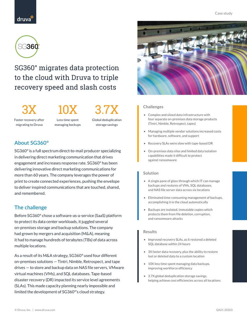 SG360° Data Protection Migration Case Study