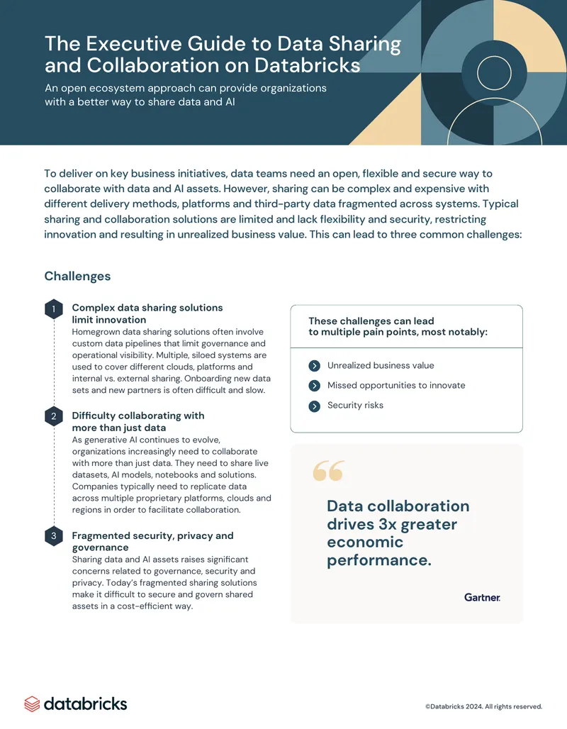Executive Guide to Data Sharing and Collaboration