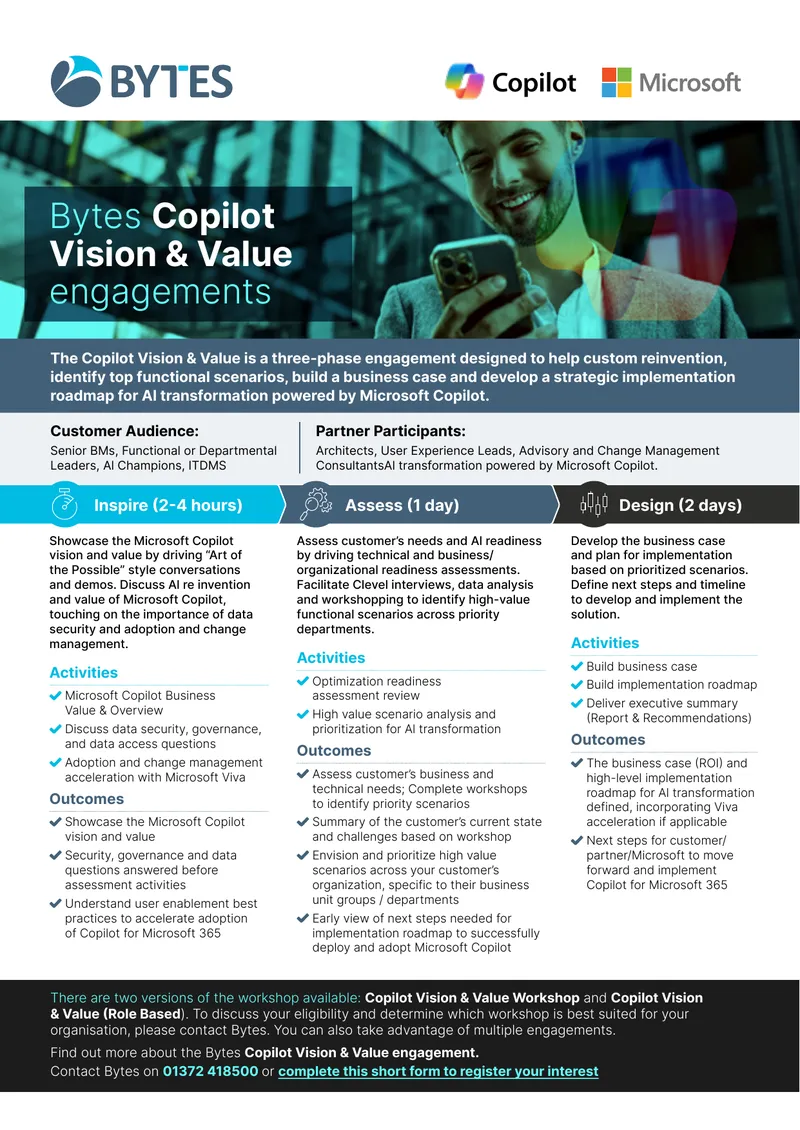 Microsoft Copilot Vision and Value Engagement Guide